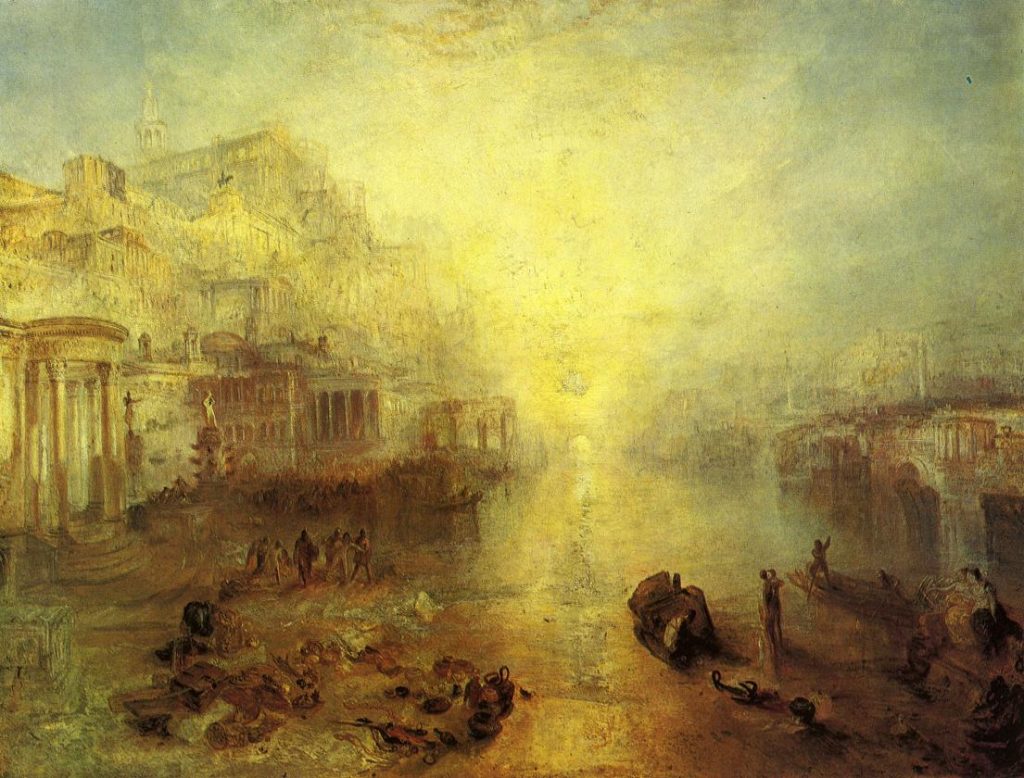 Joseph William Turner, Ovidio bandito da Roma, 1838